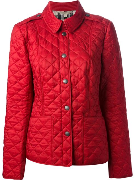 burberry red jacket men|Burberry ladies quilted jackets.